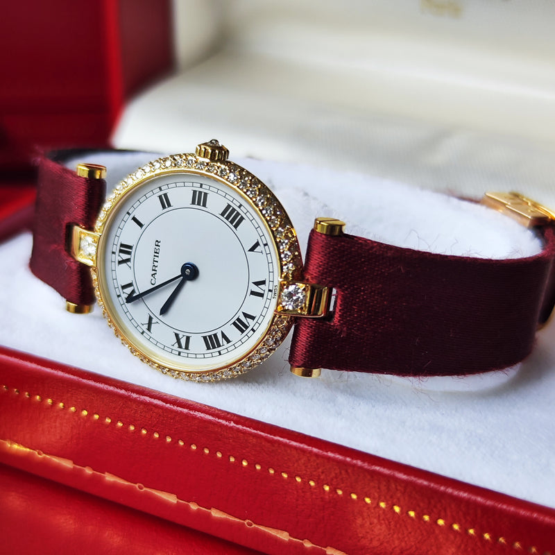 【コンプリートサービス済み】Cartier
カルティエ ヴァンドーム 18金無垢 ダイヤモンド クォーツ腕時計