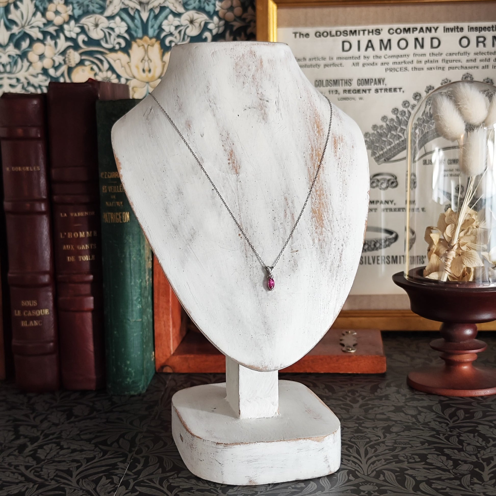 【お値下げ】天然ウィンザーサファイア 天然ダイヤモンド ネックレス