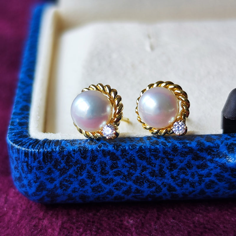 MIKIMOTO 真珠 ダイヤモンド ピアス MIKIMOTO ミキモト ダイヤモンド ピアス – Mico宝飾店