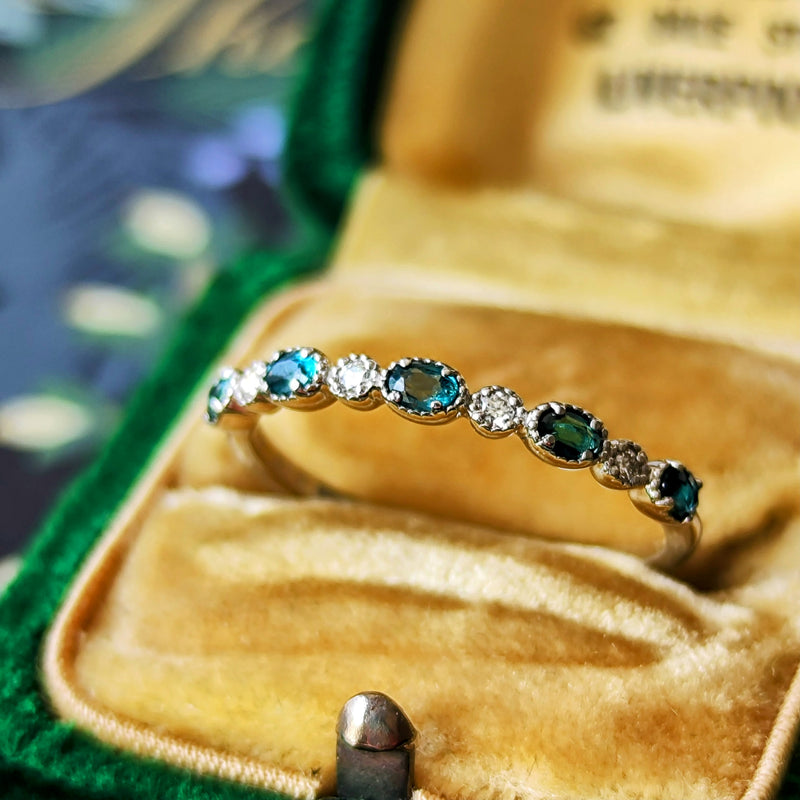 【初期の頃のルース】天然グランディディエライト 天然ダイヤモンド プラチナリング