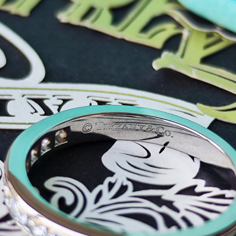 TIFFANY &Co ティファニー ダイヤモンド ハーフエタニィリング プラチナ