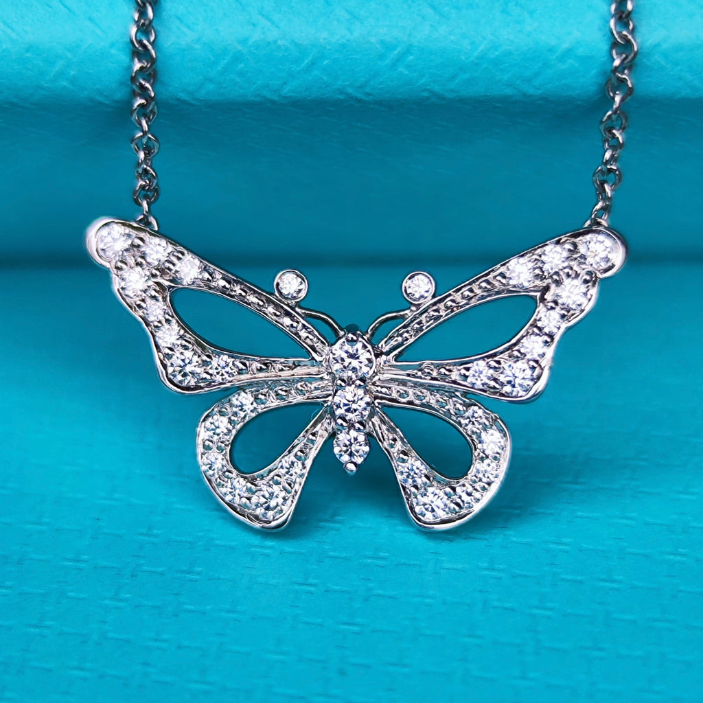 TIFFANY &Co ティファニー バタフライ蝶々 ネックレス