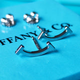 TIFFANY &Co ティファニー Tスマイル 18金WG ピアス