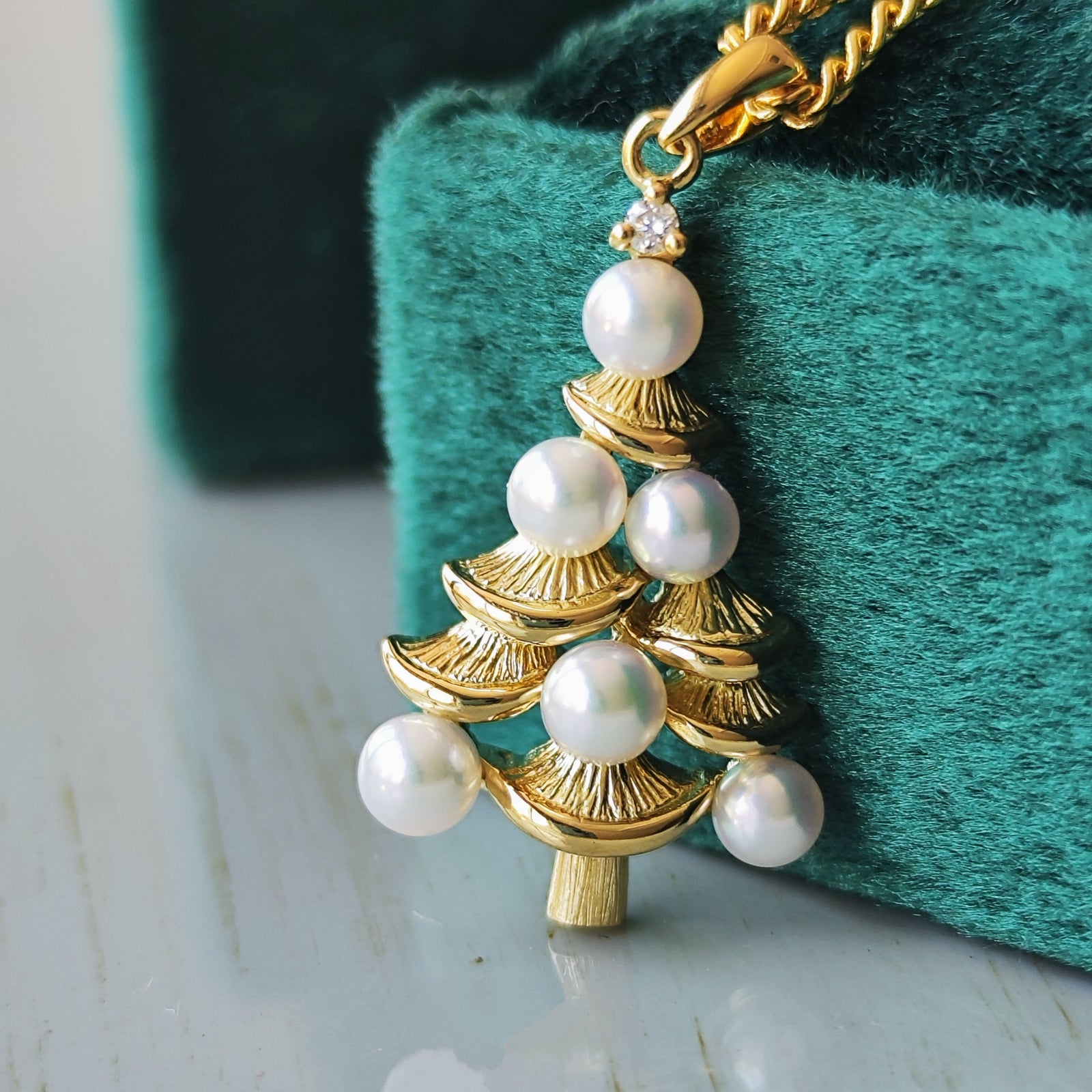 MIKIMOTO ミキモト クリスマスツリー ペンダントトップ – Mico宝飾店
