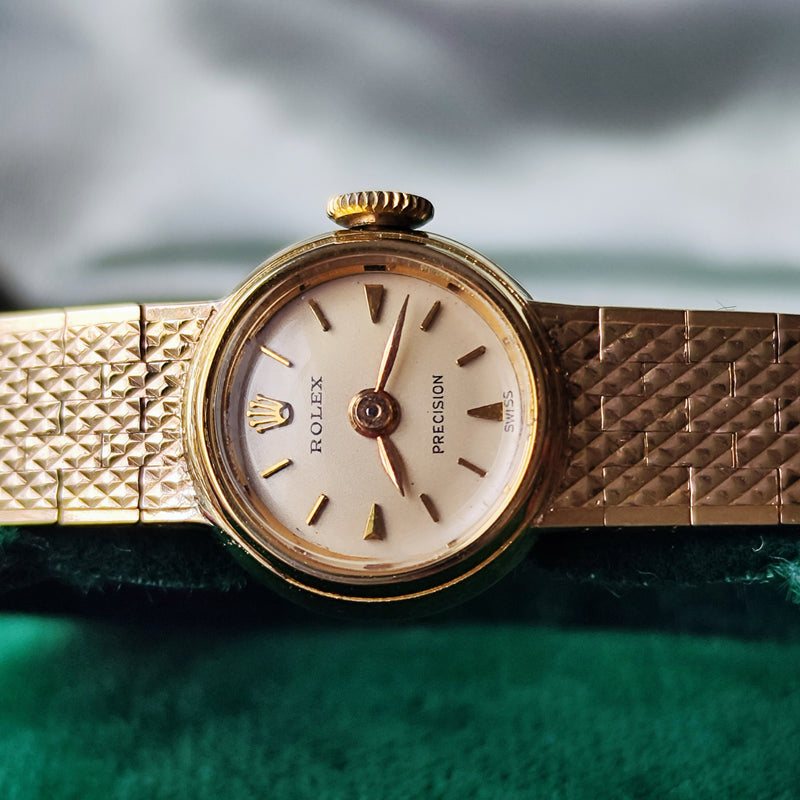 【OH済み】ROLEX ロレックス PRECISION プレシジョン 金無垢 手巻き腕時計