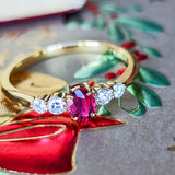 【非加熱 ピジョンブラッド】天然ルビー 天然ダイヤモンド リング