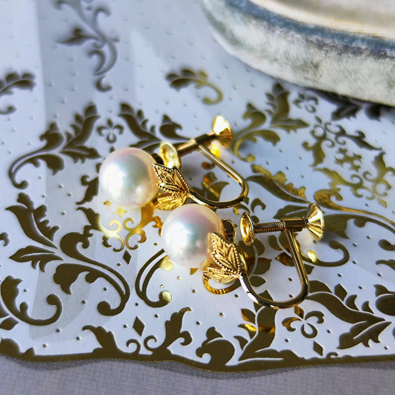 MIKIMOTO ミキモト あこや真珠 ヴィンテージイヤリング