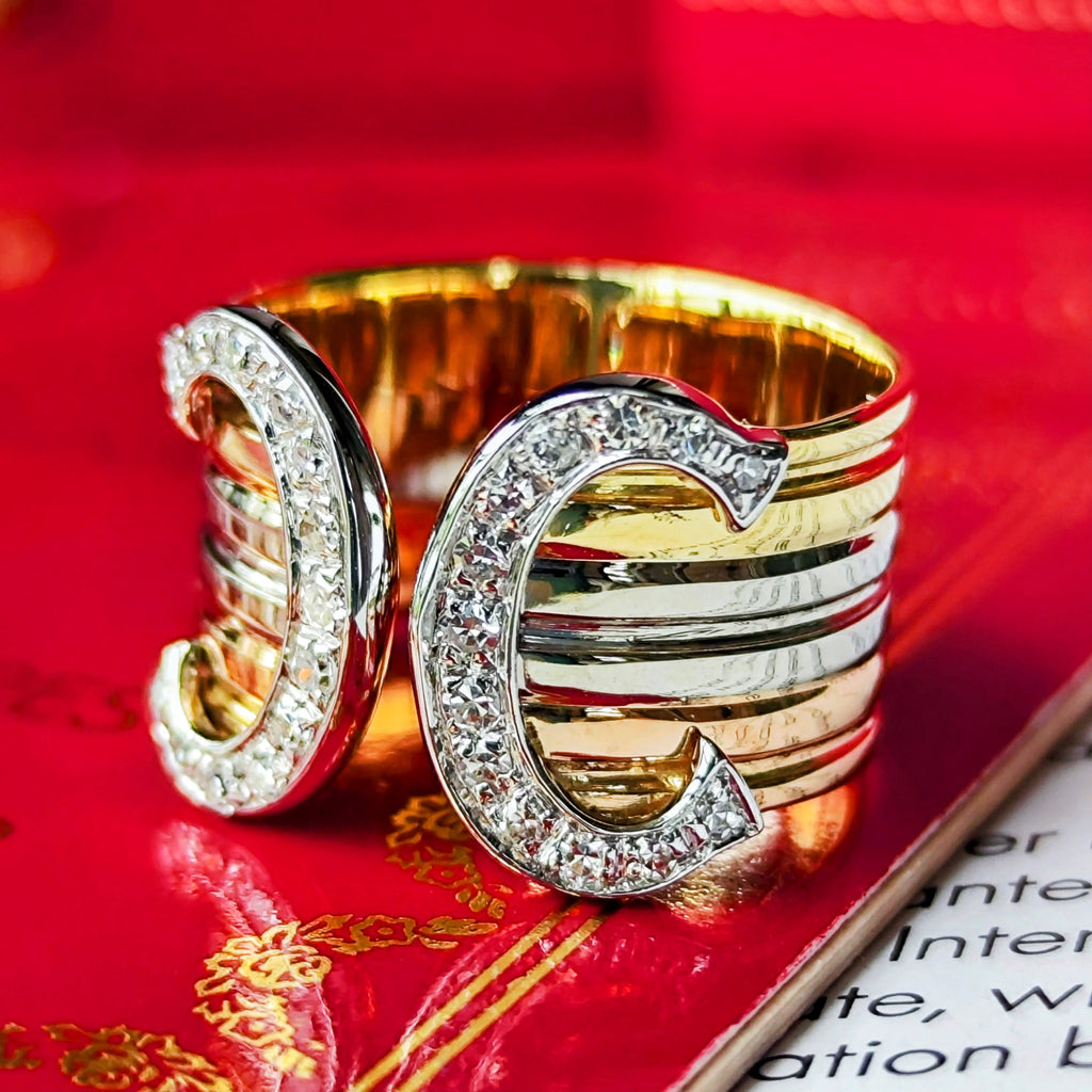【廃盤 Cartier 】カルティエ 2C（デューブル・シー）ダイヤモンド 50