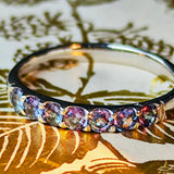 天然アレキサンドライト 0.45ct ハーフエタニティリング