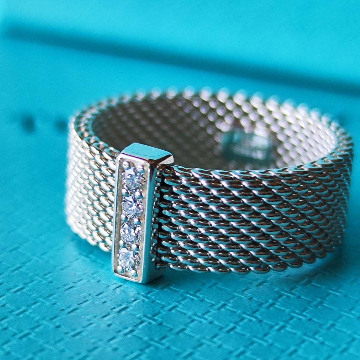 TIFFANY & CO. ティファニー サマセットリング SV 10号 ダイヤモンドリング