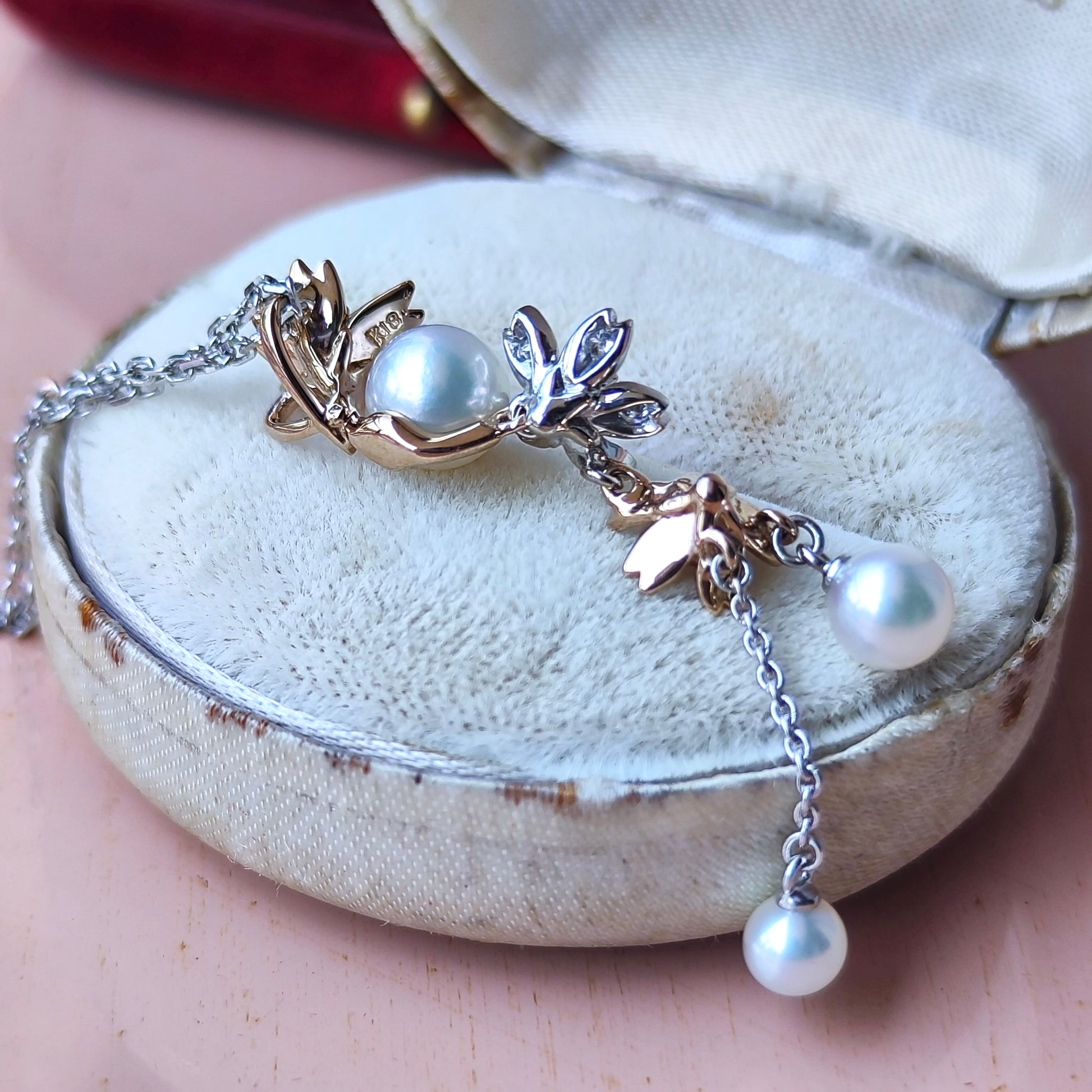 MIKIMOTO ミキモト ダイヤモンド リバーシブル ネックレス