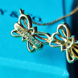 TIFFANY &Co ティファニー バタフライ ダイヤモンド ネックレス