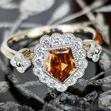 【ブラウンダイヤ】天然ダイヤモンド プラチナリング