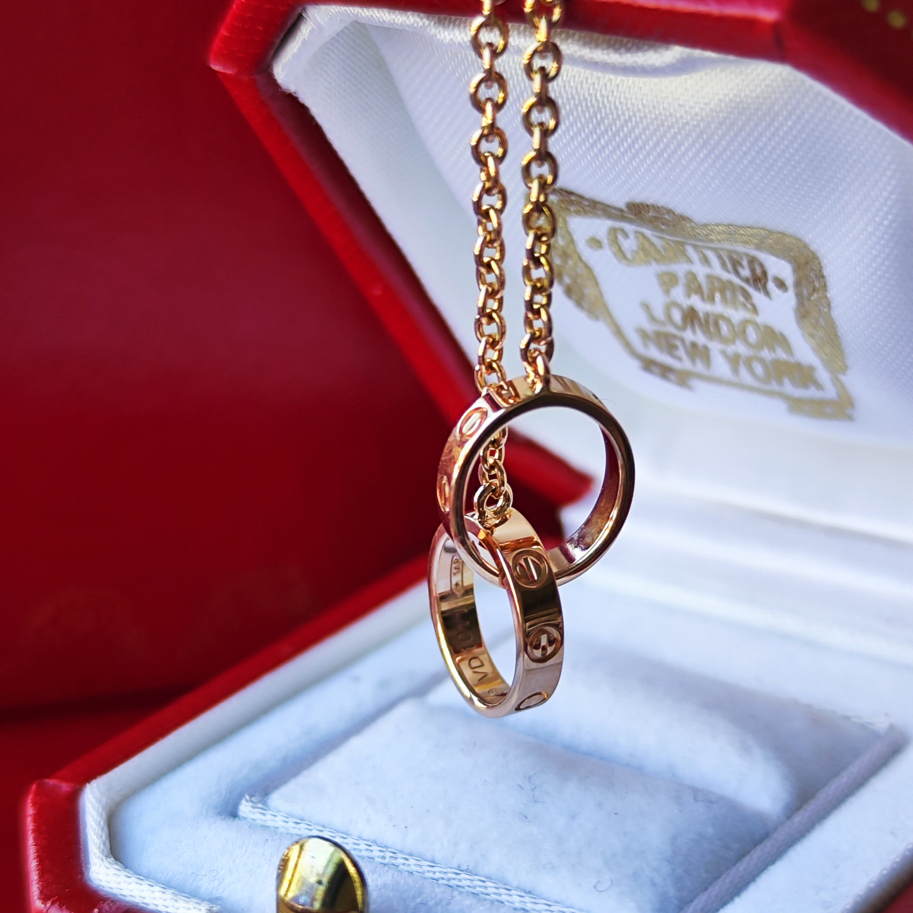 Cartier カルティエ ベビーラブ ネックレス 18金PG