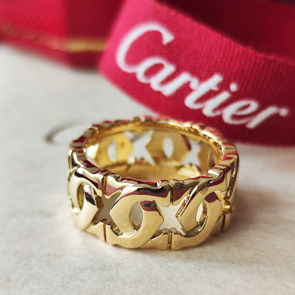 独特の上品 カルティエ Cartier アントルラセ Mico宝飾店 – 8号 18金YG アクセサリー