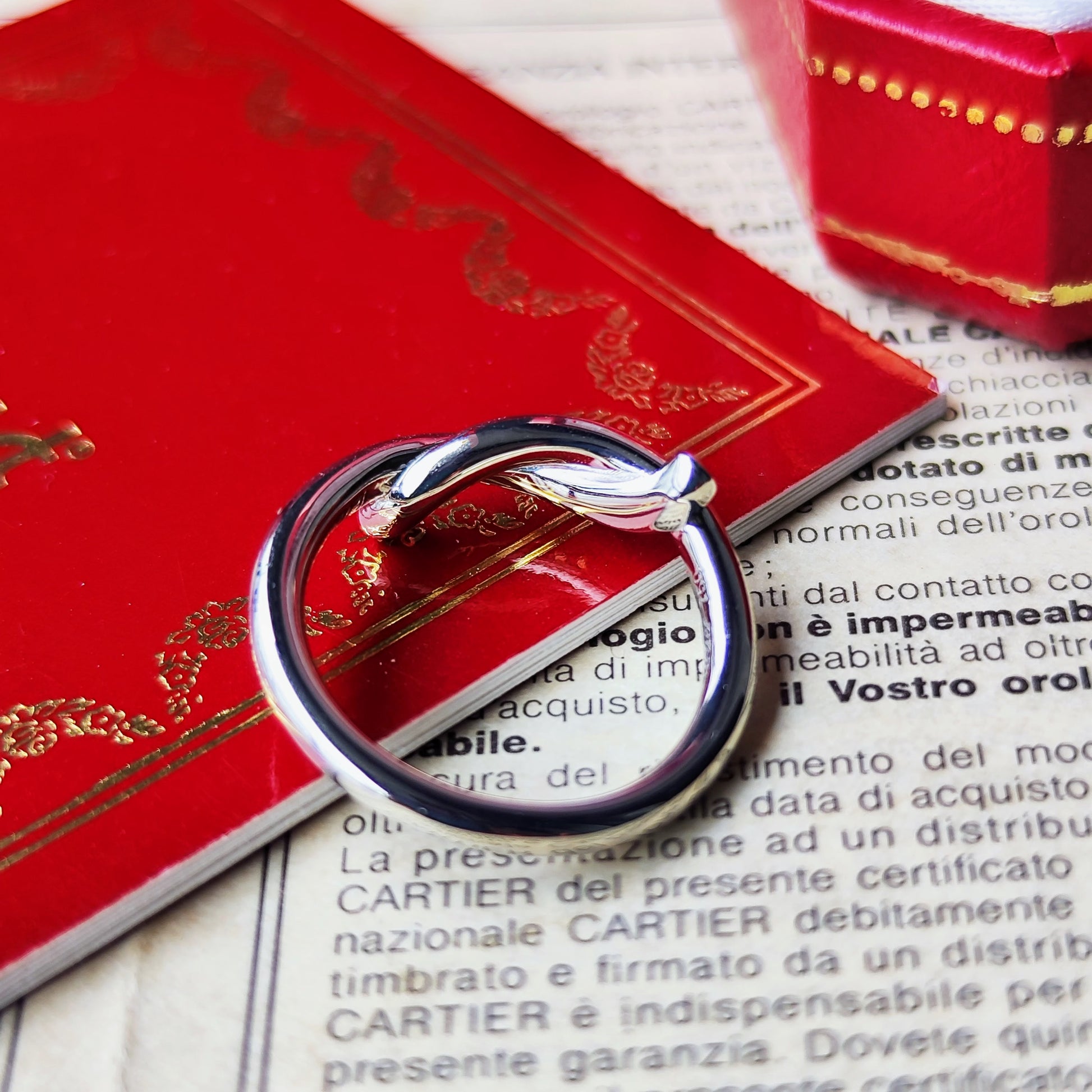 Cartier カルティエ アントルラセ 18金WG 49