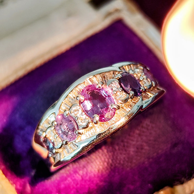 天然石　アレキサンドライト　ルース　天然石リング 天然アレキサンドライト 0.97ct 天然ダイヤモンド リング – Mico