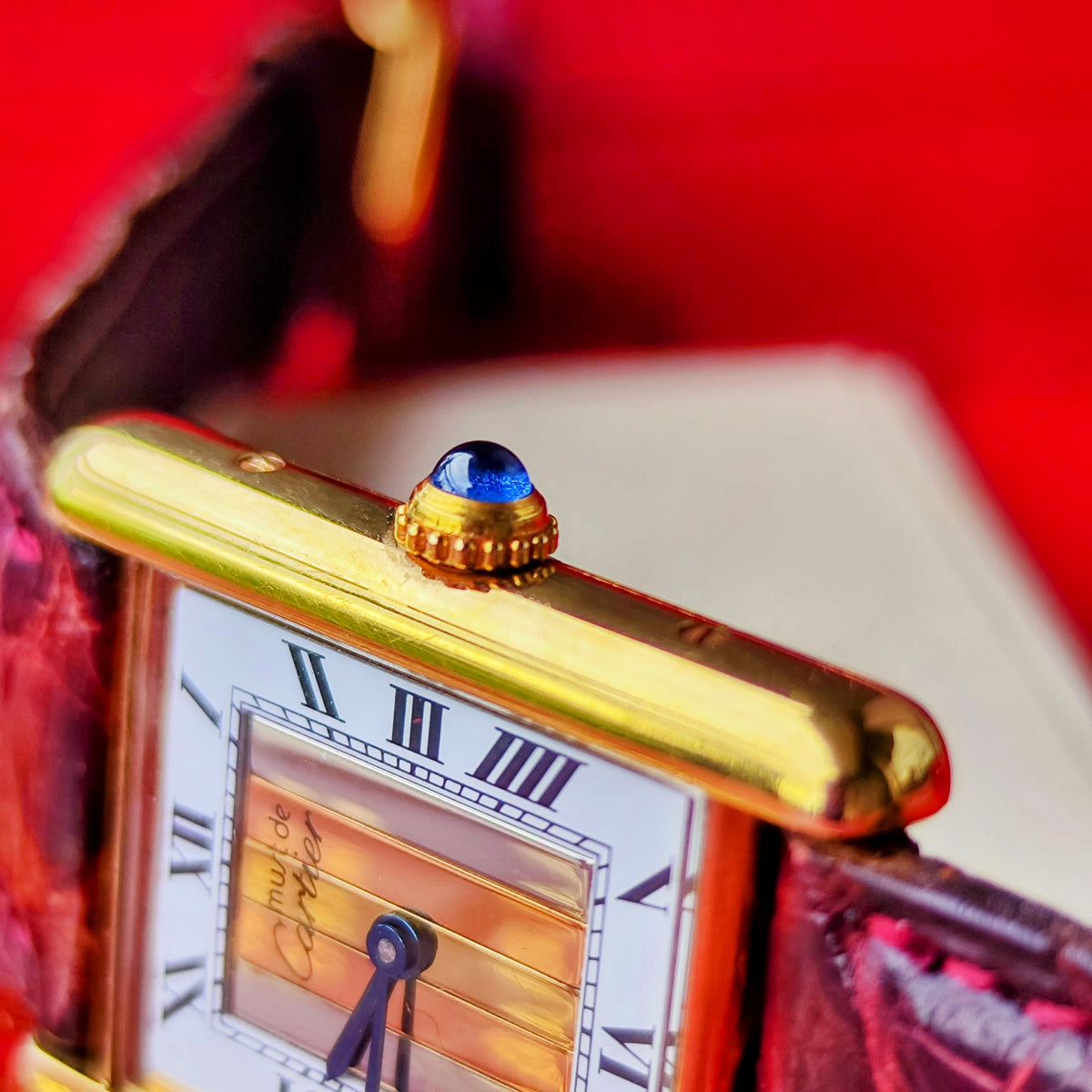 Cartier カルティエ マストタンク LMトリニティミラー文字盤 クォーツ腕時計