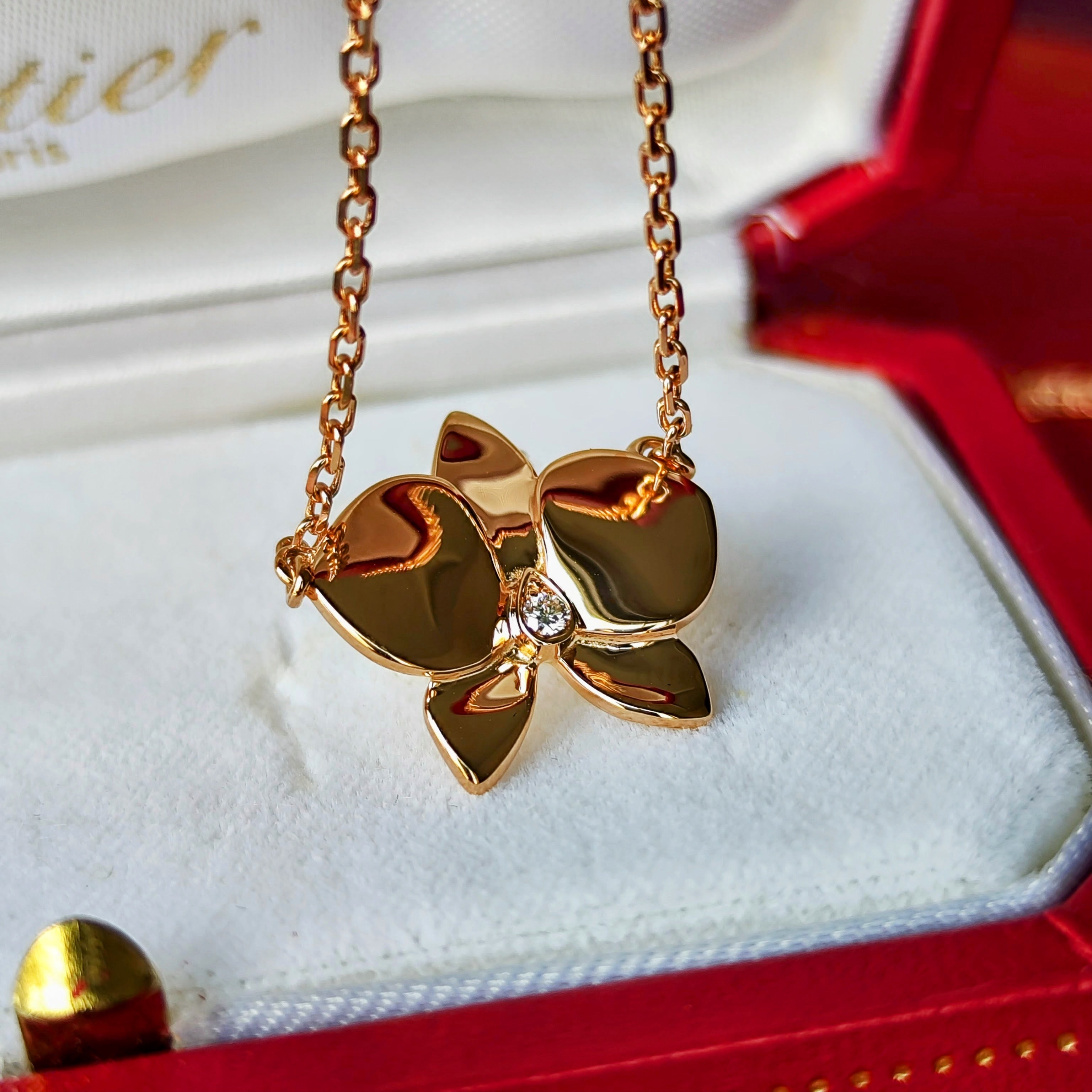 Cartier カルティエ カレス ドルキデ パル ダイヤモンド ネックレス