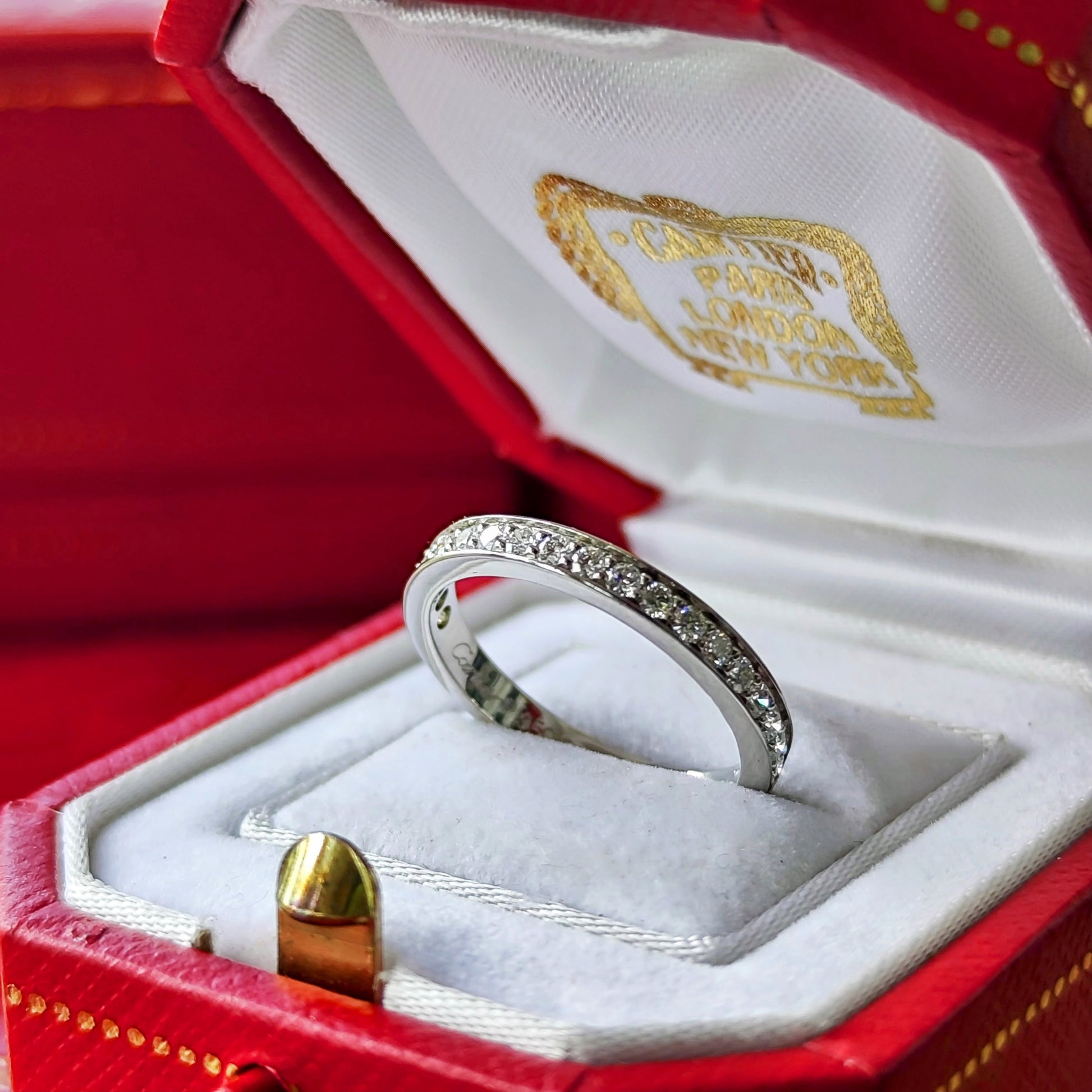Cartier カルティエ ダイヤモンド ハーフエタニティリング 50