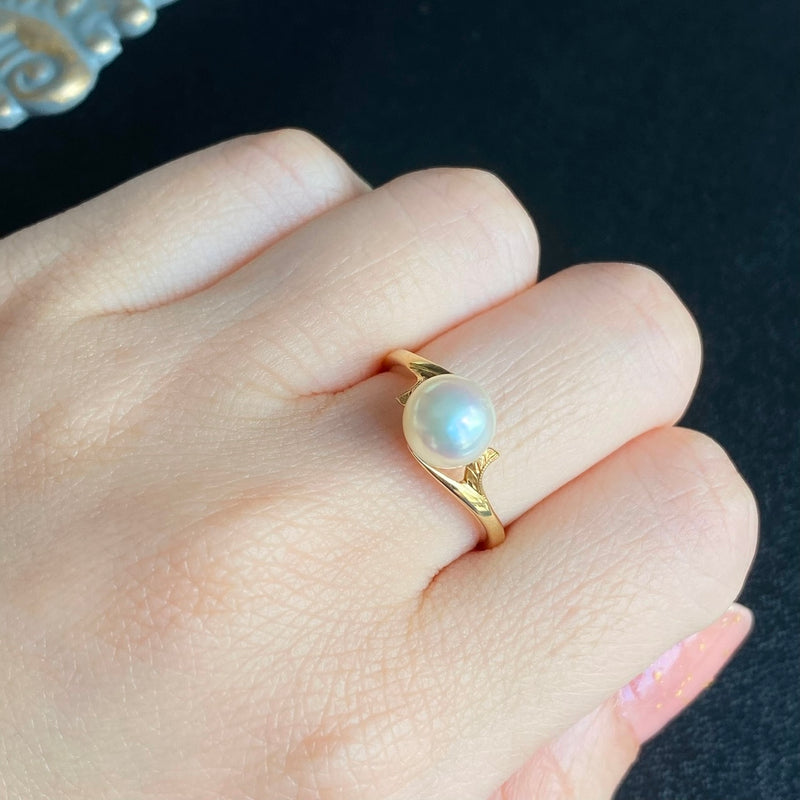 MIKIMOTO ミキモト あこや真珠 ヴィンテージ リング