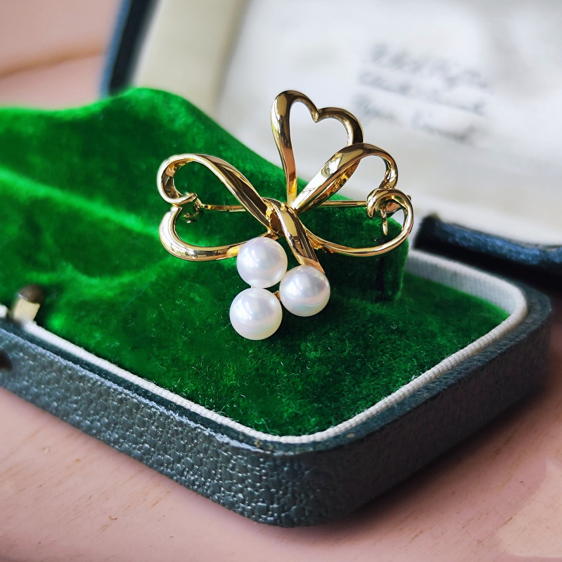 MIKIMOTO ミキモト あこや真珠 ブローチ 18金