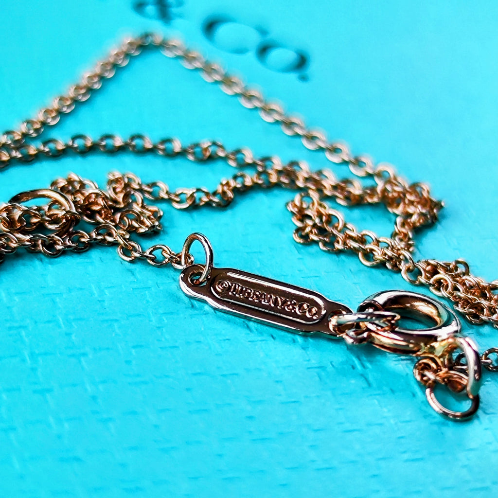 TIFFANY &Co ティファニー ボウ ラージ
ダイヤモンド ネックレス 18金PG
