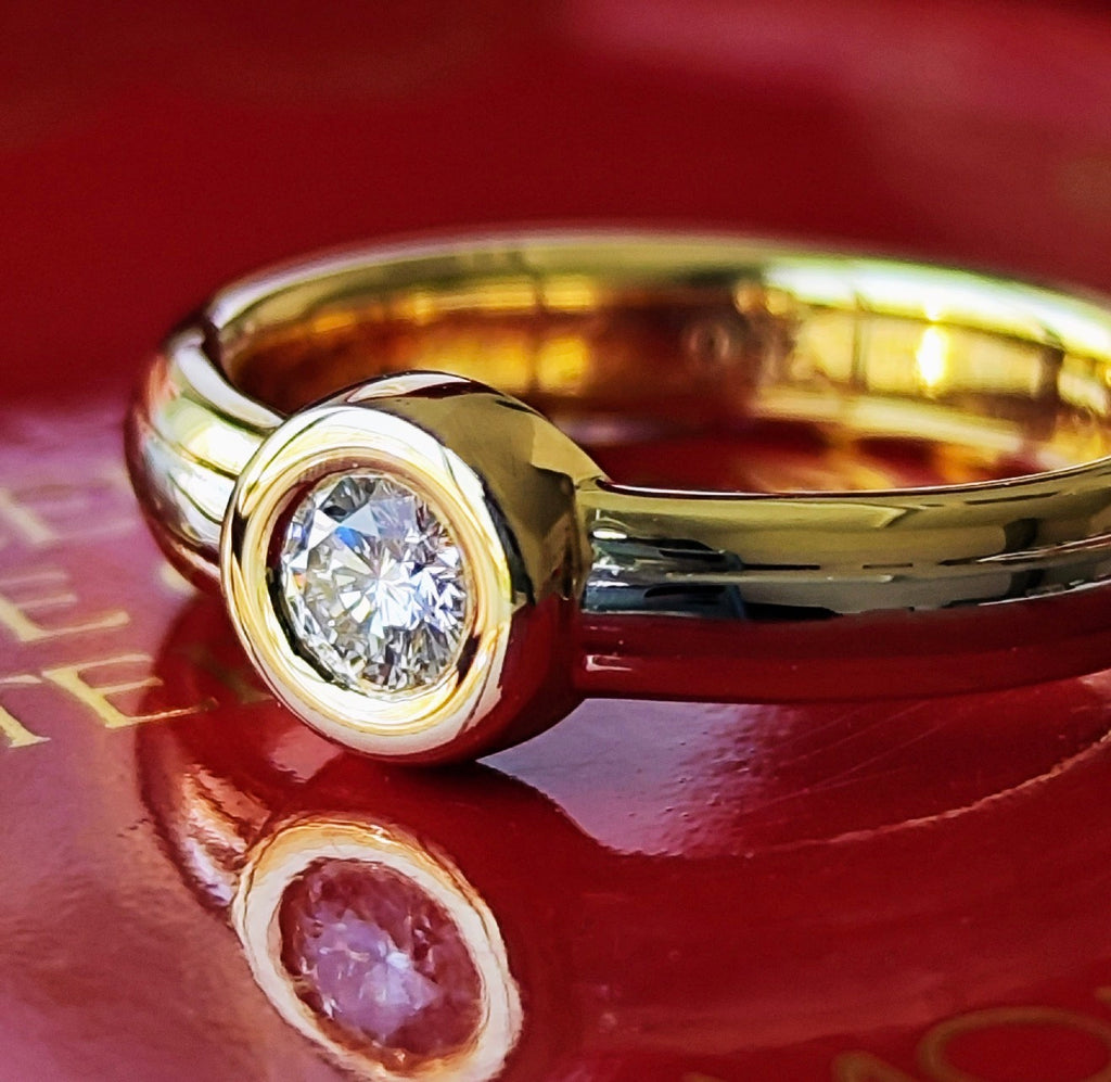 【廃盤 Cartier 】カルティエ  モノストーンリング ダイヤモンド 47