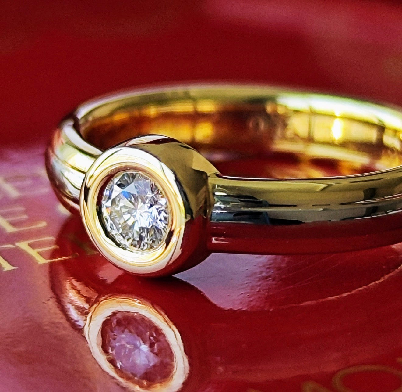 【廃盤 Cartier 】カルティエ  モノストーンリング ダイヤモンド 47