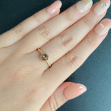 天然アンダリュサイト 天然ダイヤモンド リング