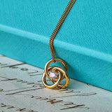 TIFFANY &Co ティファニートリプルラウンドネックレス ダイヤモンド 18金YG