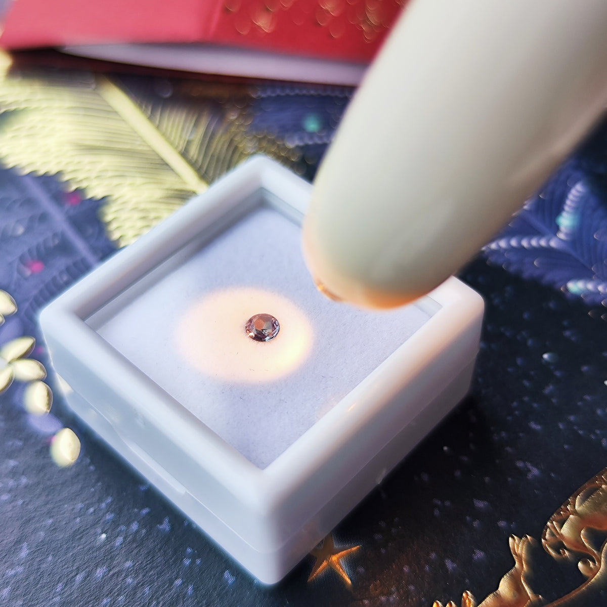 【ルース】天然アレキサンドライト 0.125ct ローズカット ブラジル産