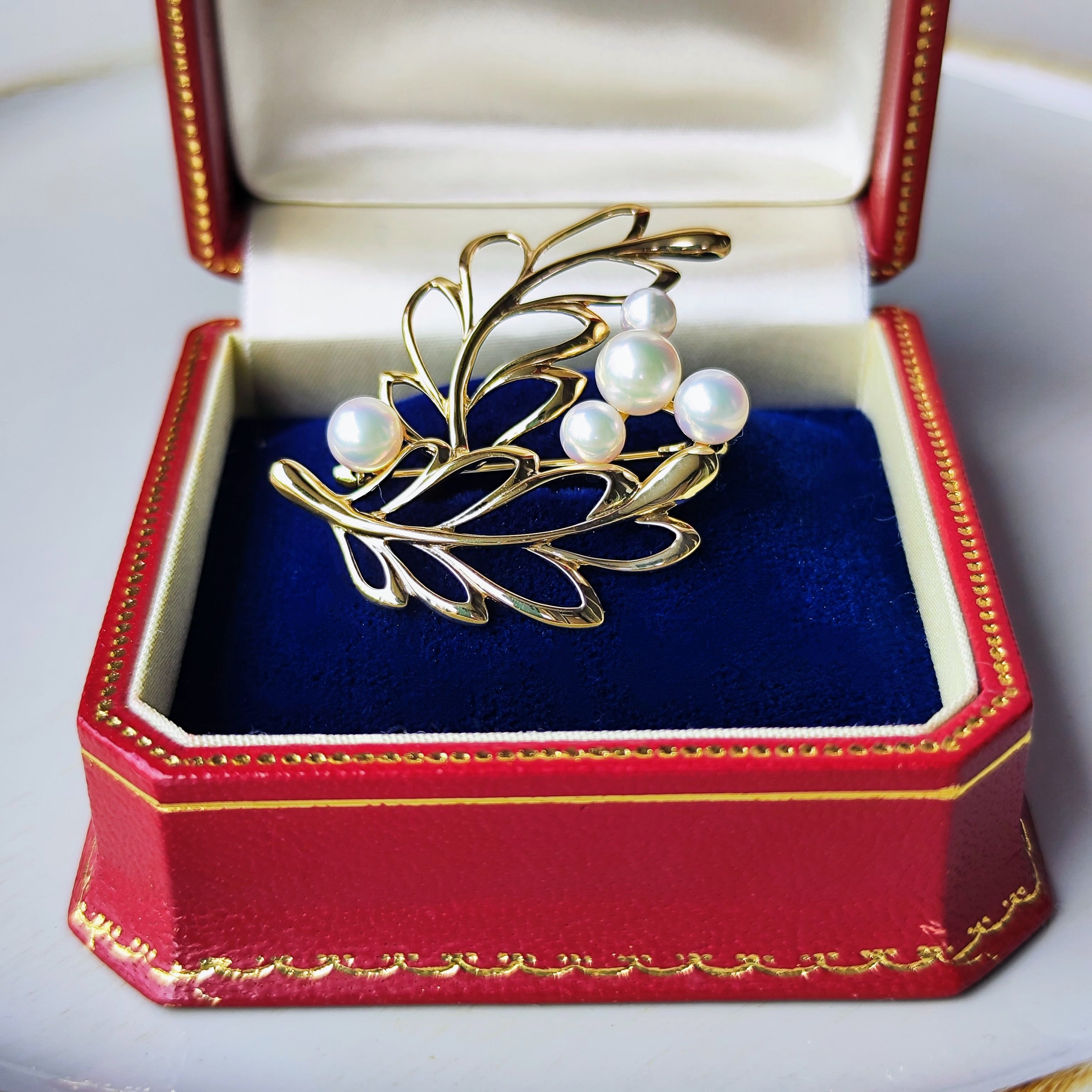 MIKIMOTO ミキモト あこや真珠 ブローチ 14金 ヴィンテージ – Mico宝飾店