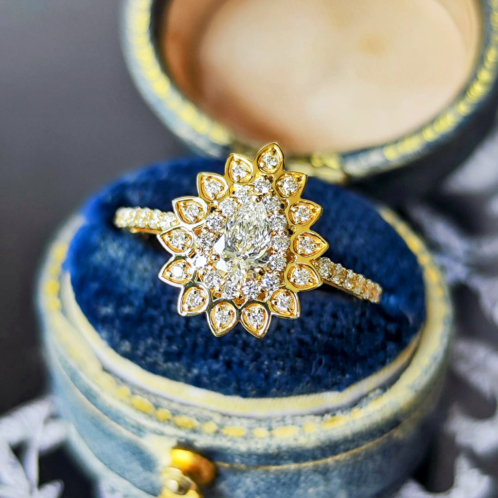 【インターナリーフローレス】天然ダイヤモンド 0.30ct 18金 GIA