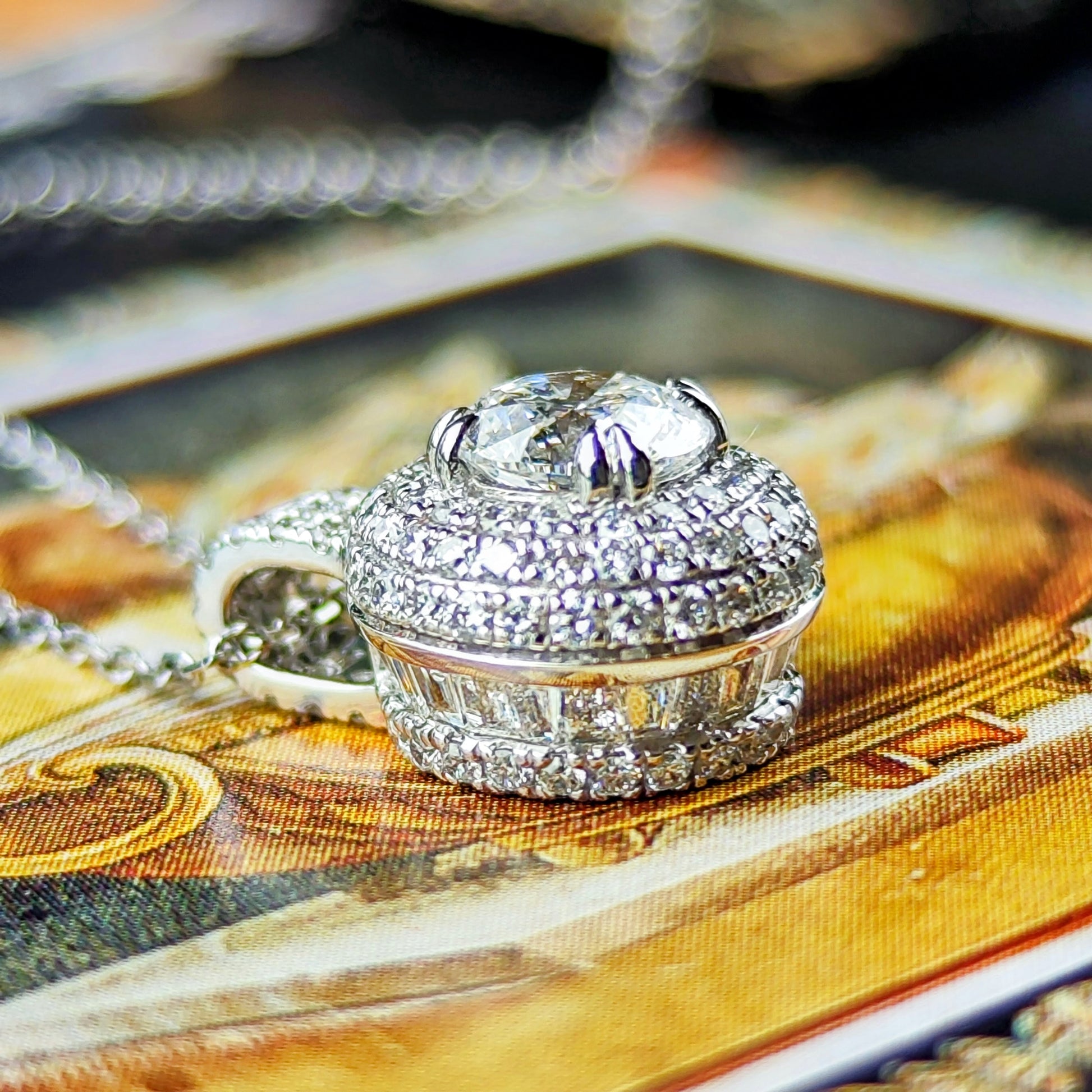 【インターナリーフローレス】天然ダイヤモンド 0.52ct Dカラー 3EX ネックレス
