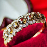 【ローズカット】天然ブラウンダイヤモンド リング