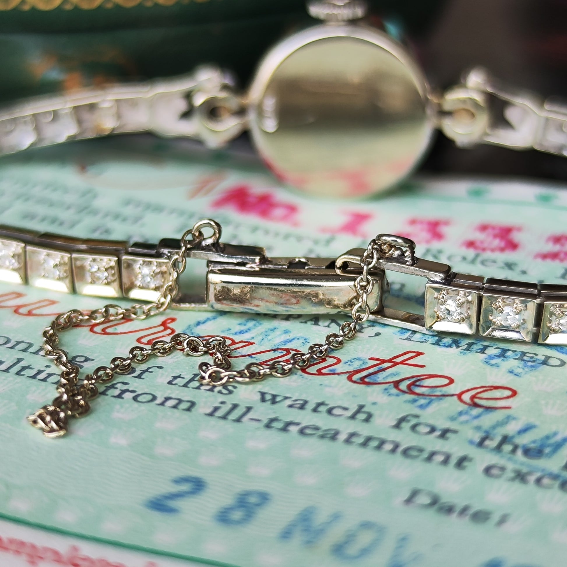 【OH済み】ROLEX ロレックス ダイヤモンド 14金無垢 ジュエリーウォッチ 手巻き