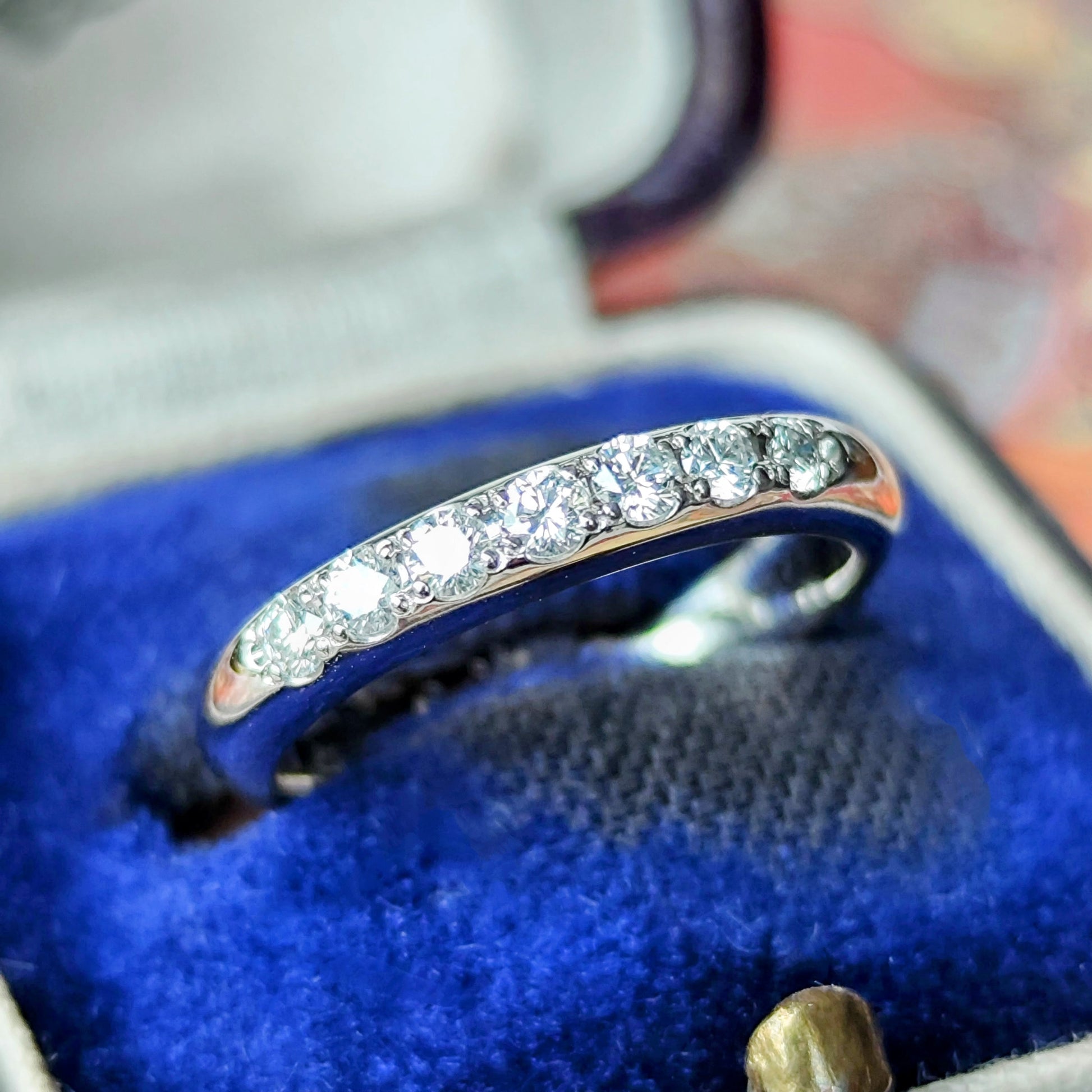 MIKIMOTO ミキモト 天然ダイヤモンド ハーフエタニティリング