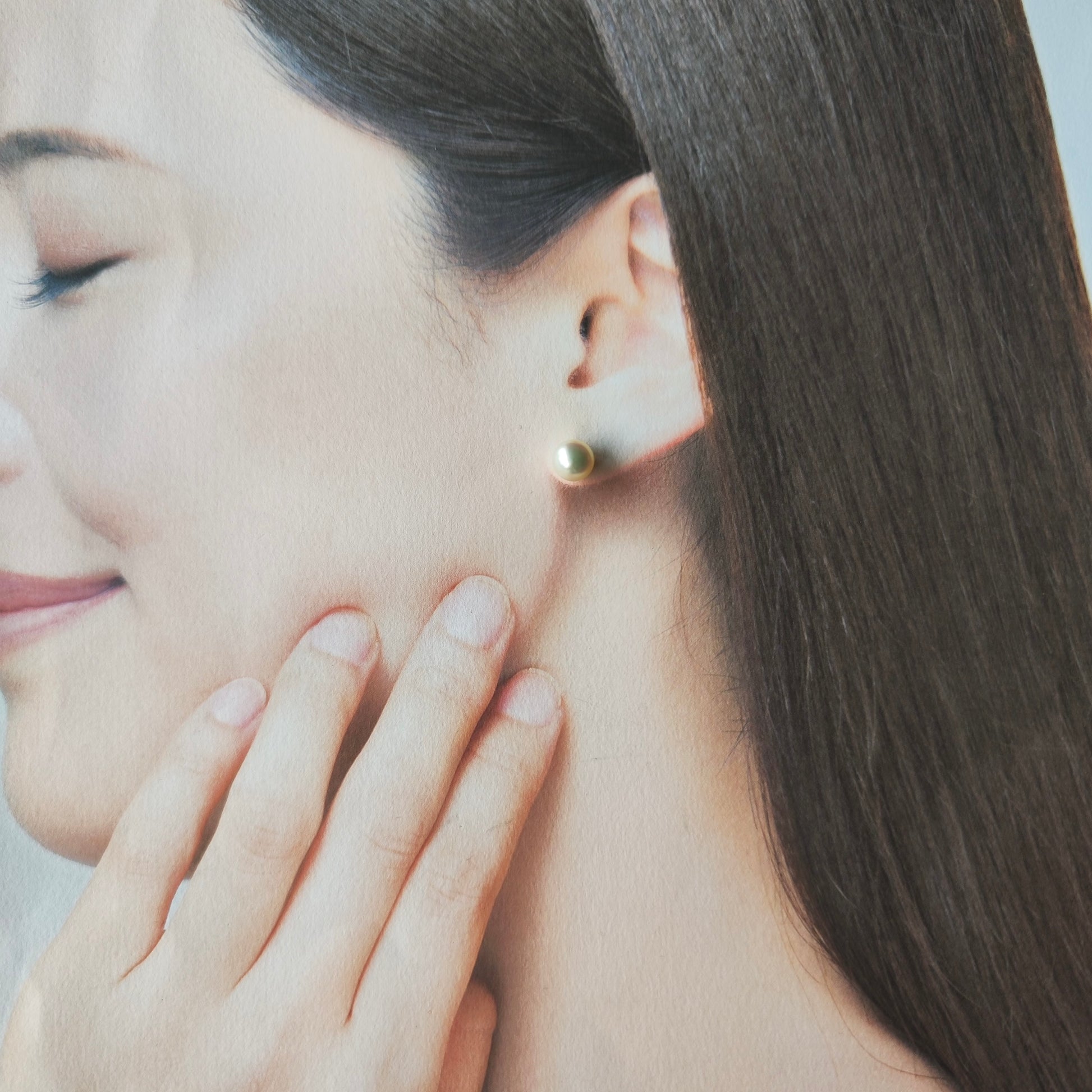 MIKIMOTO ミキモト あこや真珠 18金ピアス