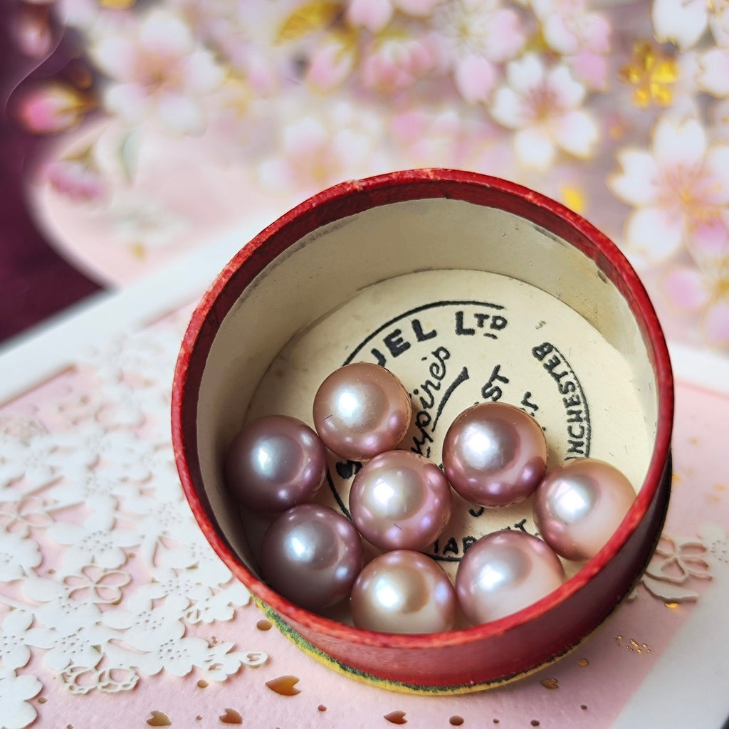 【さくらパール 】花の雫 18金ピアス