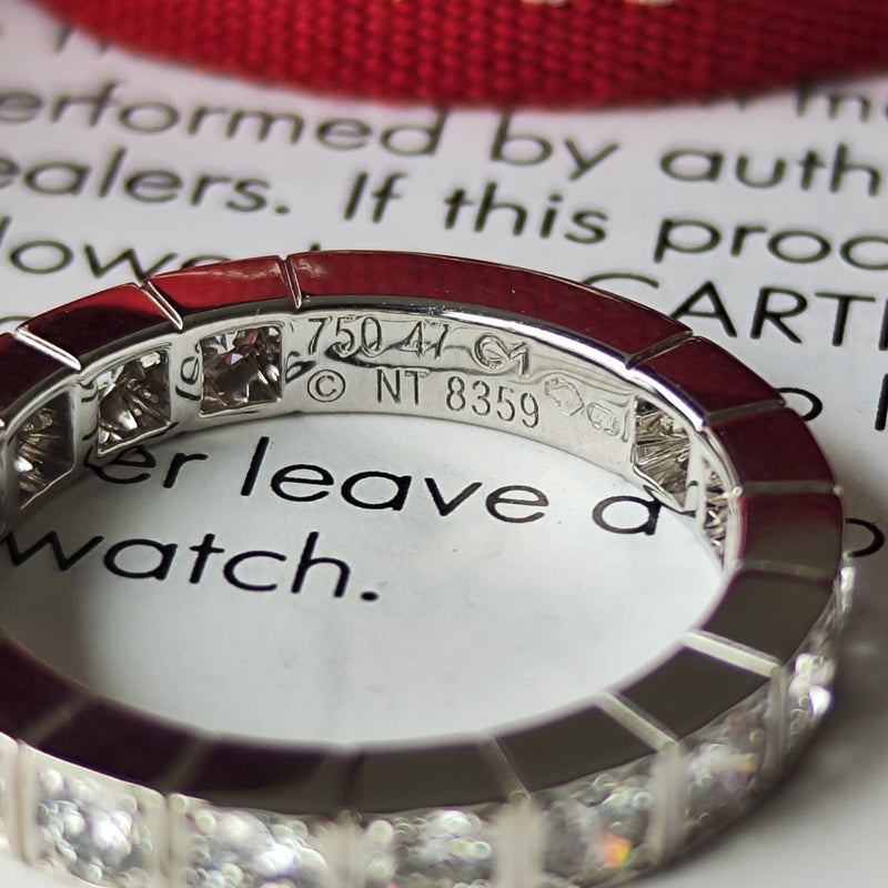 Cartier カルティエ ラニエール フルダイヤ 18金WG 47