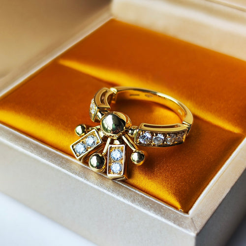 BVLGARI ブルガリ アルトラーレ ダイヤモンドリング 18金YG 10号