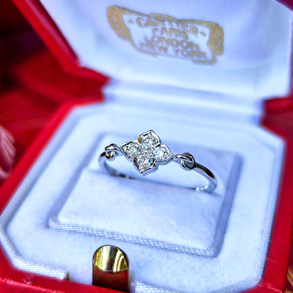 【Vintage Cartier】カルティエ ヒンドゥリング 18金WG 50