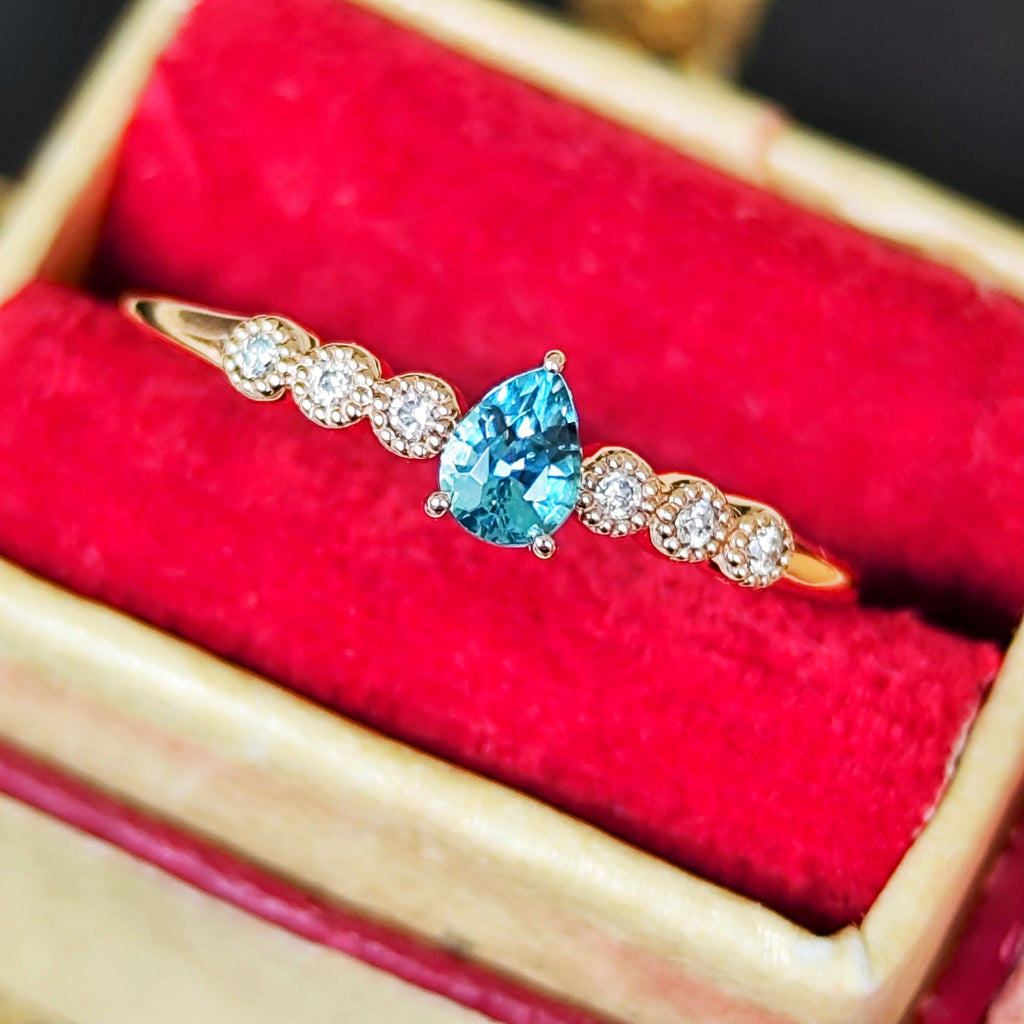 天然グランディディエライト 0.18ct 天然ダイヤモンド