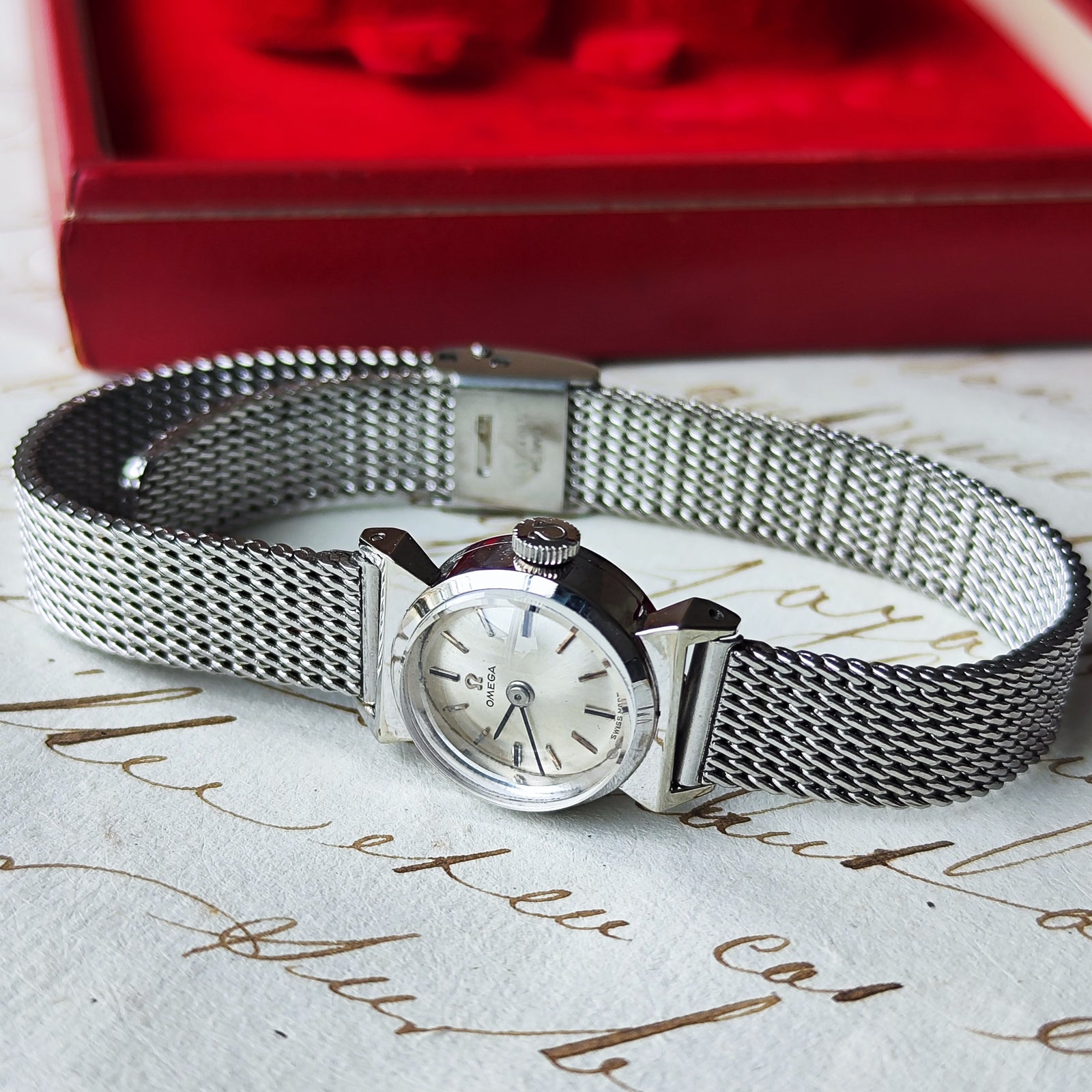 K14 金無垢　オメガ　手巻き　腕時計 オメガ K14金無垢 ビンテージオメガ 自動巻 ブレゲ数字 名機