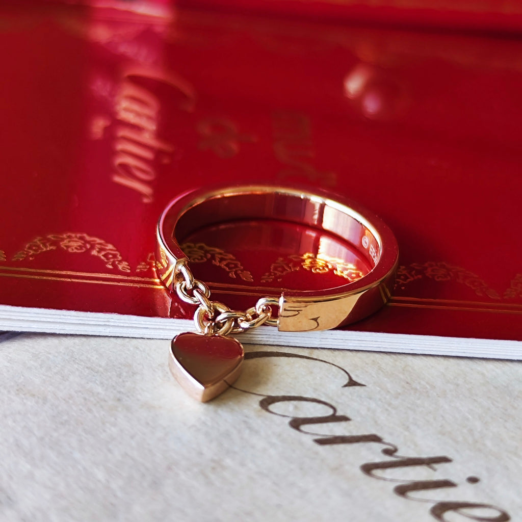 【Cartier 廃盤】カルティエ モナムール ハートチャーム 18金PG 47