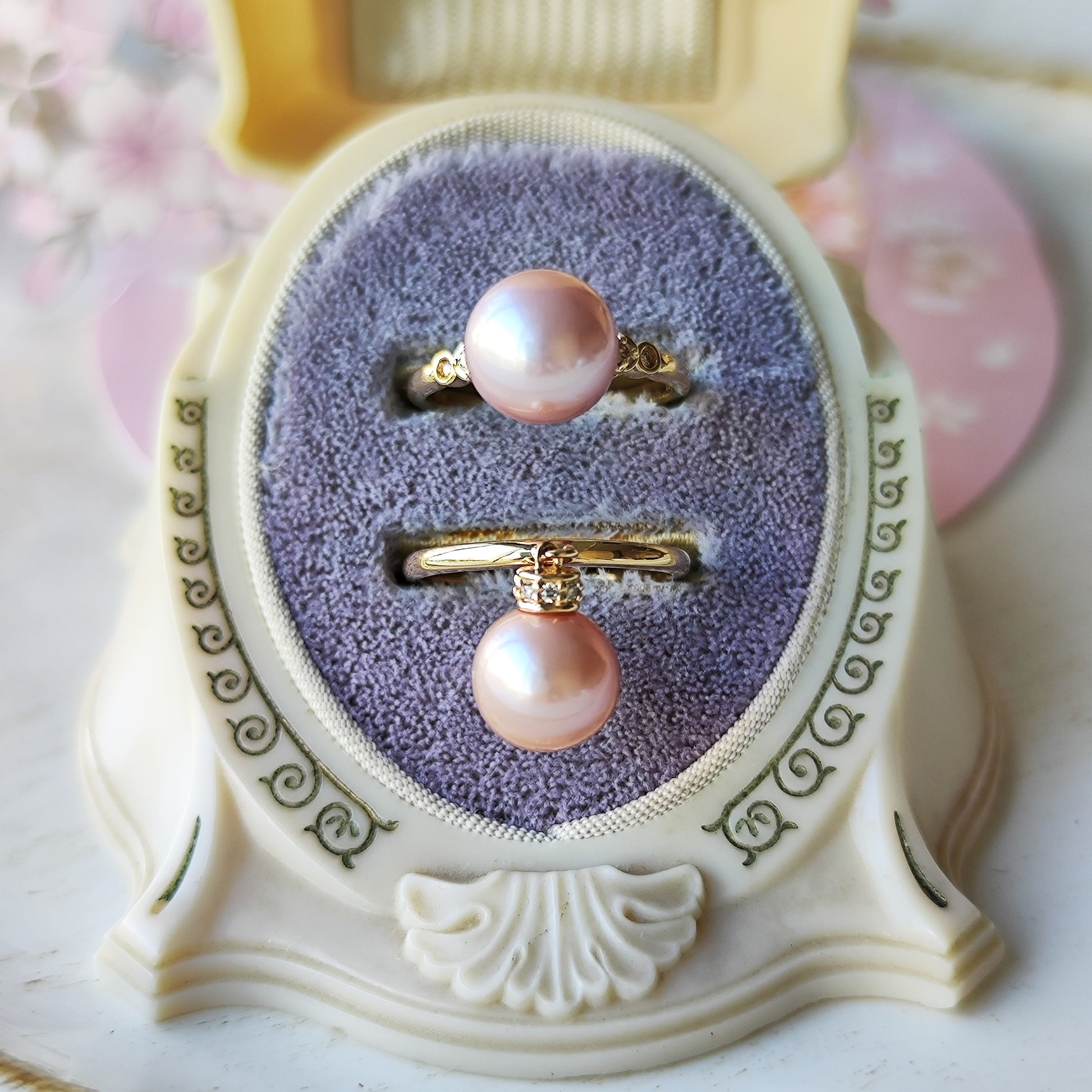 【さくらパール】花の宴 18金リング