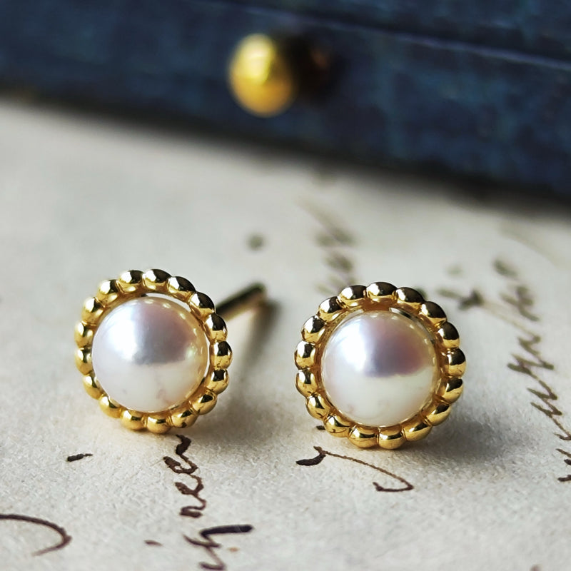 MIKIMOTO ミキモト あこや真珠 ベビーパール ピアス