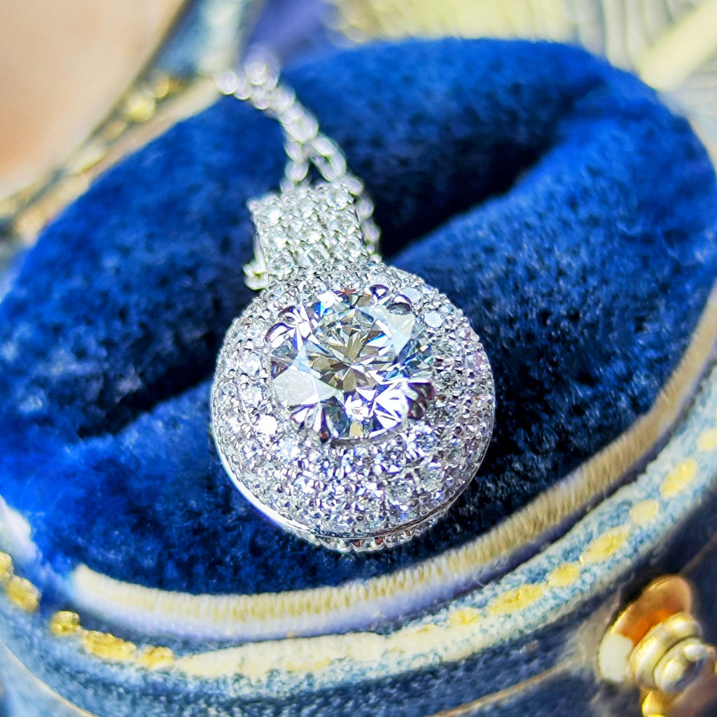 【インターナリーフローレス】天然ダイヤモンド 0.51ct Dカラー 3EX ネックレス