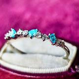 天然パライバトルマリン 天然ダイヤモンド リング